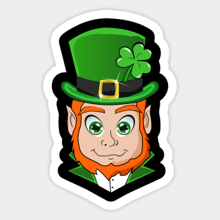 Cute Saint Patricks Day Leprechaun Sticker